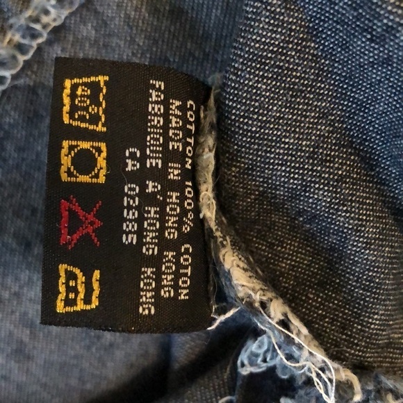 Bluenotes Boxy Rugged Denim Plain Jean Shirt Size  M - Picture 8 of 9